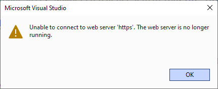 خطای https در Visual Studio